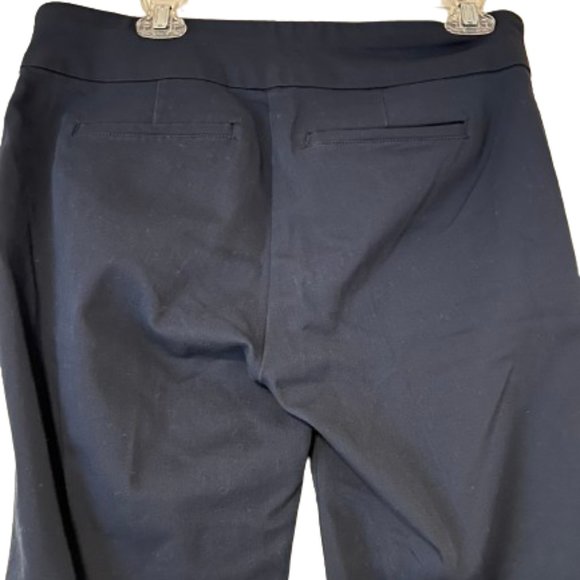 Croft & Barrow  - Navy Stretch Straight Leg, Pull-On Pants - 10S - Picture 3 of 4